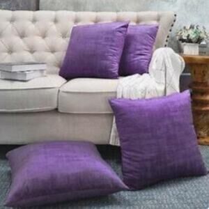 Pack of 4 Couch Throw Pillow Covers Microsuede Decorative Pillow Covers Set of 4